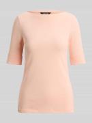 Lauren Ralph Lauren Slim Fit T-Shirt aus reiner Baumwolle in Koralle, ...