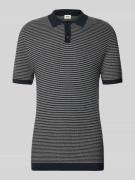 Drykorn Slim Fit Strick-Poloshirt in Two-Tone-Machart Modell 'Triton' ...