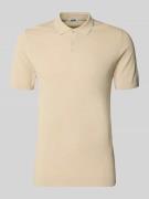 Drykorn Slim Fit Poloshirt mit Strukturmuster Modell 'TRITON' in Beige...