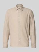 Blend Regular Fit Freizeithemd mit Kentkragen Modell 'ABAN' in Beige, ...