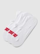 Levi's® Füsslinge mit Label-Detail Modell 'BATWING' im 3er-Pack in Wei...