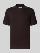 Lacoste Regular Fit Poloshirt aus reiner Baumwolle in Schoko, Größe L