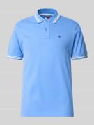 Tommy Jeans Regular Fit Poloshirt aus reiner Baumwolle in Metallic Blu...