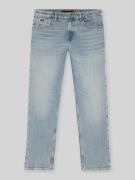 BOSS Straight Fit Jeans aus Baumwoll-Mix Modell 'C-OGDEN' in Blau, Grö...