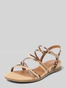 Tamaris Sandalen mit Strasssteinbesatz in Beige, Größe 37