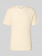 Lacoste Regular Fit T-Shirt aus reiner Baumwolle in Beige Melange, Grö...