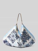 Liu Jo White Handtasche mit Tragehenkel Modell 'FOULARD' in Blau, Größ...