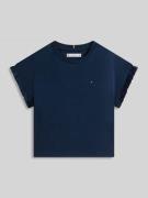 Tommy Hilfiger Teens Relaxed Fit T-Shirt aus Baumwoll-Mix mit Rüschen-...