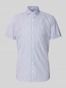 OLYMP Level Five Slim Fit Business-Hemd mit Blockstreifen und Kentkrag...
