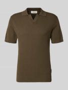 Casual Friday Regular Fit Strick-Poloshirt mit Strukturmuster Modell '...