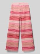 Garcia Straight Fit Stoffhose in Strick-Optik in Koralle, Größe 146