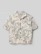 Garcia Regular Fit Freizeithemd mit floralem Allover-Print in Ecru, Gr...