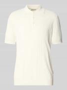 Redefined Rebel Slim Fit Strick-Poloshirt mit Zopfmuster Modell 'Mille...