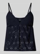 Only Regular Fit Trägertop mit Lochmuster Modell 'SMILLA' in Marine, G...