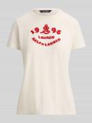 Lauren Ralph Lauren Regular Fit T-Shirt aus reiner Baumwolle in Sand, ...