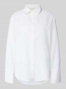 Gina Tricot Regular Fit Bluse aus Leinen-Baumwoll-Mix in Weiss, Größe ...