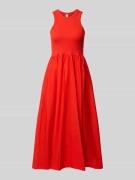 YAS Midikleid mit Rundhalsausschnitt Modell 'MIRI' in Rot, Größe L