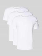 Tommy Hilfiger Slim Fit T-Shirt Set aus Baumwoll-Mix im 3er-Pack in We...