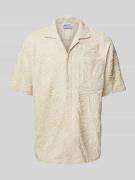 JAKE*S STUDIO MEN Regular Fit Freizeithemd aus Baumwoll-Viskose-Mix mi...