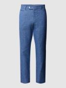 BOSS Regular Fit Anzughose mit Melange-Optik Modell 'Genius' in Blau, ...