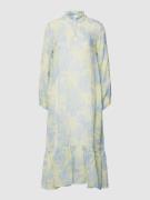 tonno & panna Midikleid mit Allover-Muster Modell 'Melissa' in Hellbla...