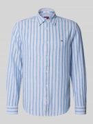 Tommy Jeans Regular Fit Freizeithemd aus Leinen-Baumwoll-Mix in Blau, ...