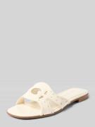 Guess Sandalette mit Logo-Muster Modell 'CIESTA' in Ecru, Größe 36