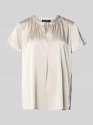 Betty Barclay Blusenshirt aus Satin mit V-Ausschnitt in Beige, Größe 3...