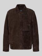 BOSS Regular Fit Lederjacke aus echtem Ziegenleder Modell 'C-MOLOT' in...