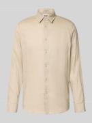 Drykorn Slim Fit Freizeithemd aus Leinen-Baumwoll-Mix Modell 'RAMIS' i...