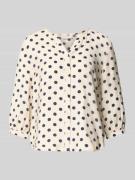 FREE/QUENT Regular Fit Bluse aus Viskose-Mix Modell 'Alma' in Sand, Gr...
