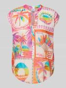 Emily Van den Bergh Blusentop aus Baumwolle im Allover-Look in Pink, G...