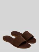 Marc O'Polo Sandalen aus echtem Leder in Dunkelbraun, Größe 36
