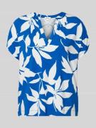 s.Oliver RED LABEL Relaxed Fit T-Shirt aus Viskose-Mix in Royal, Größe...