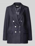 comma Regular Fit Blazer mit Pattentaschen in Marine, Größe 34