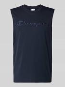 CHAMPION Top mit Label-Stitching und Rundhalsausschnitt in Aqua, Größe...
