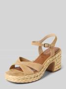 Tamaris Sandalen aus reinem Leder in Sand, Größe 36