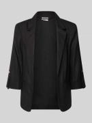 Only Relaxed Fit Blazer aus Viskose-Leinen-Mix Modell 'GOA' in Black, ...