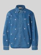 Only Regular Fit Jeansbluse reiner Baumwolle Modell 'VERA' in Blau, Gr...