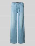 Buena Vista Wide Leg Jeans mit Bindegürtel in Jeansblau, Größe L