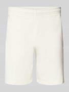 Lacoste Regular Fit Sweatshorts aus reiner Baumwolle in Offwhite, Größ...