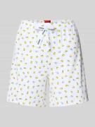 HUGO Regular Fit Pyjama Shorts aus Modal-Mix mit Baumwoll-Anteil in We...