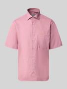 ETERNA Relaxed Fit Business Hemd aus Lyocell-Mix in Rot, Größe 40