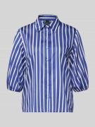 Marc Cain Regular Fit Bluse mit 3/4-Arm in Royal, Größe 34