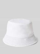 Marc Cain Bucket Hat mit schmaler Krempe und Ziernaht in Weiss, Größe ...