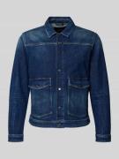 Replay Jeansjacke mit Pattentaschen und Kentkragen in Jeansblau, Größe...
