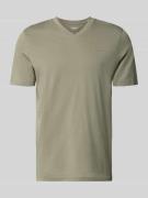 s.Oliver RED LABEL Regular Fit T-Shirt aus reiner Baumwolle in Khaki, ...