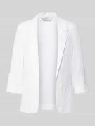 Only Relaxed Fit Blazer aus Viskose-Leinen-Mix Modell 'GOA' in Weiss, ...