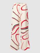 Tommy Hilfiger Hose mit Allover-Muster in Ecru, Größe 40