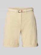 Tom Tailor Regular Fit Chinoshorts aus Baumwoll-Mix in Beige, Größe 42